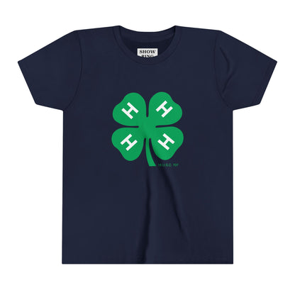 Youth Short Sleeve Tee With 4-H Logo