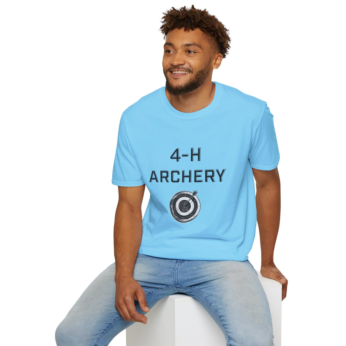 4-H Archery T-Shirt, Unisex Softstyle T-Shirt, For Men, Women, Kids, Archers, Coaches, and 4-H Volunteers