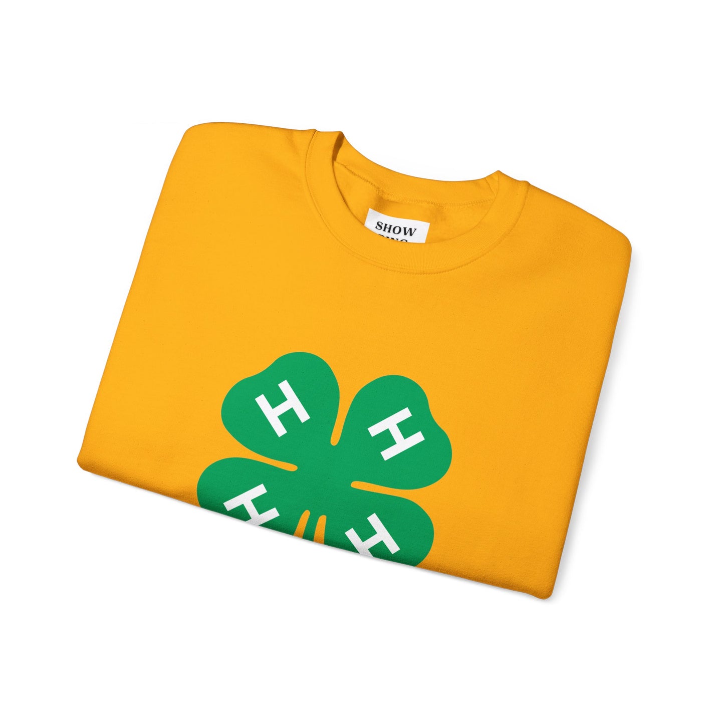 Long-sleeve 4-H Logo Unisex Heavy Blend™ Crewneck Sweatshirt For Men, Women & Youth