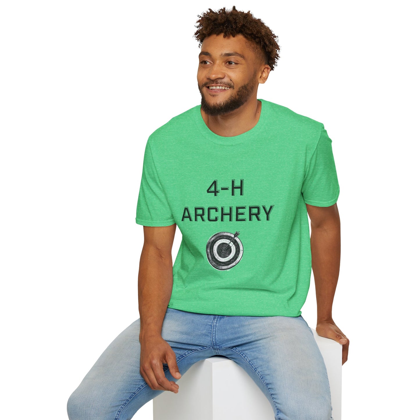 4-H Archery T-Shirt, Unisex Softstyle T-Shirt, For Men, Women, Kids, Archers, Coaches, and 4-H Volunteers