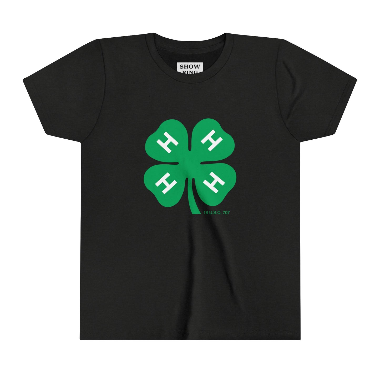 Youth Short Sleeve Tee With 4-H Logo