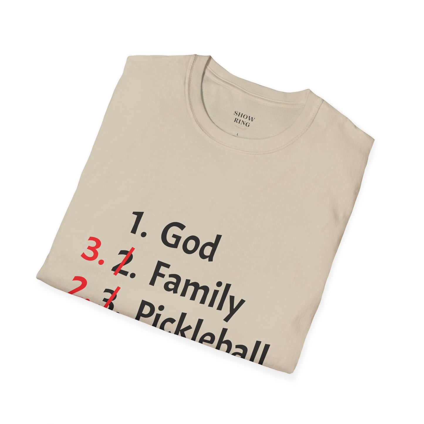 Pickleball Priority, Unisex Soft Style T-Shirt, for Men and Women