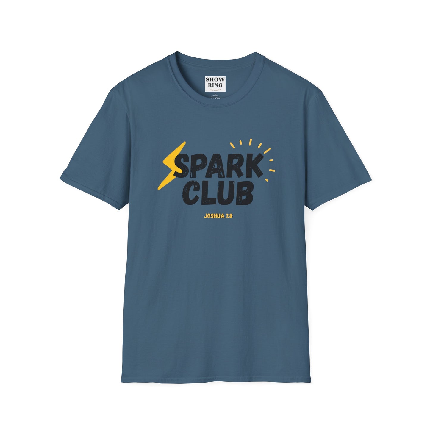 Spark Club Unisex ADULT T-Shirt – Faith-Inspired Casual Wear, Comfortable Everyday Tee, Christian Gift for Friends, Birthday Celebration Shirt