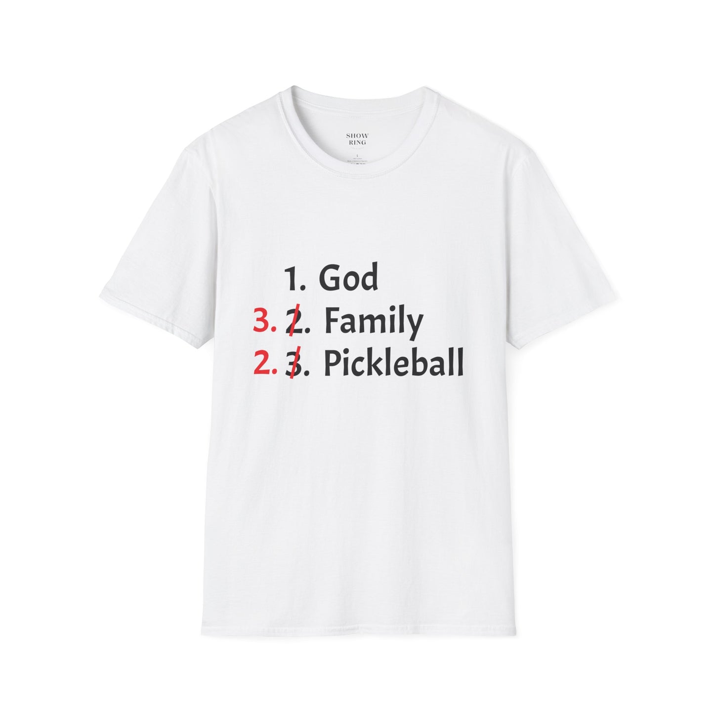 Pickleball Priority, Unisex Soft Style T-Shirt, for Men and Women