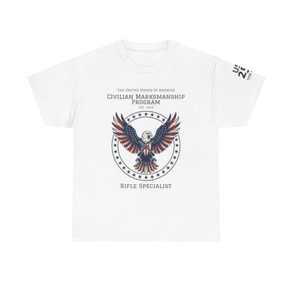 Civilian Marksmanship Program Eagle Tee — Rifle Specialist - Patriotic T-Shirt