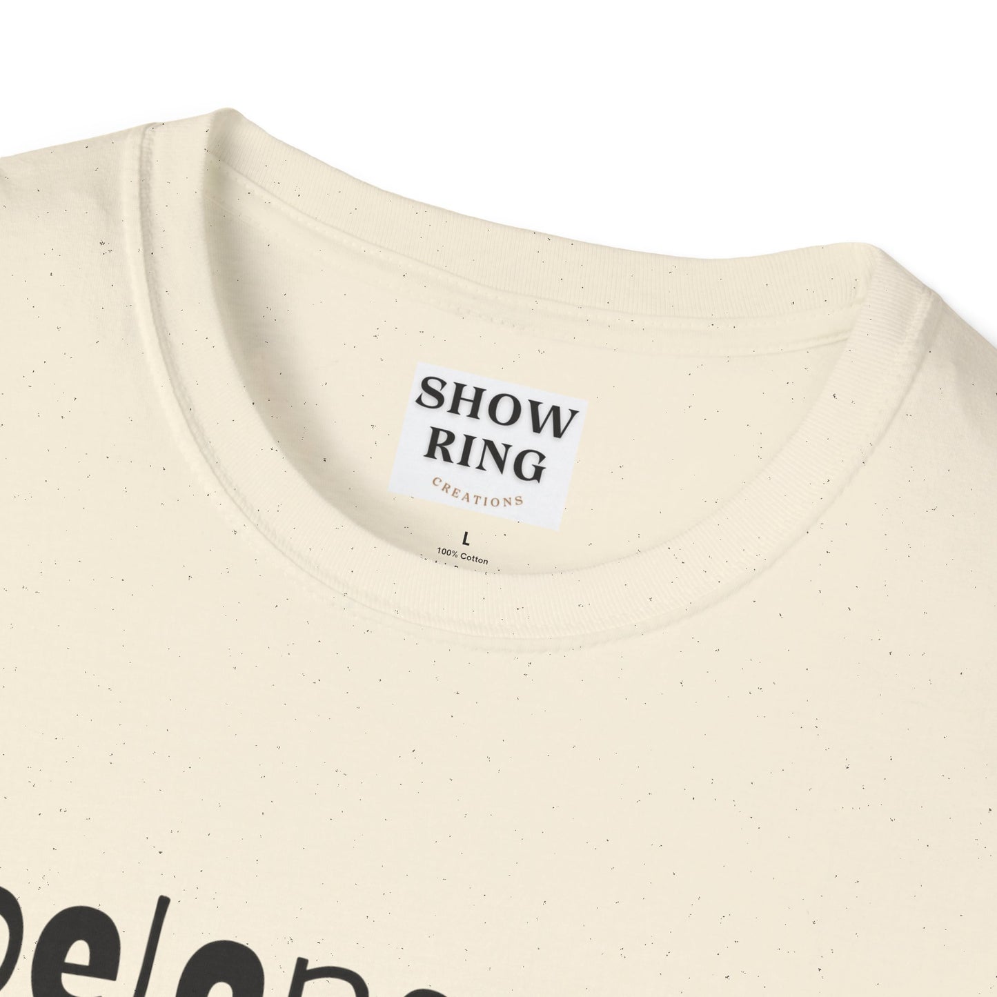 I Belong in the Barn Unisex Softstyle T-Shirt, Farm Life Tee, Animal Lover Gift, Casual Wear, Unique Graphic Top