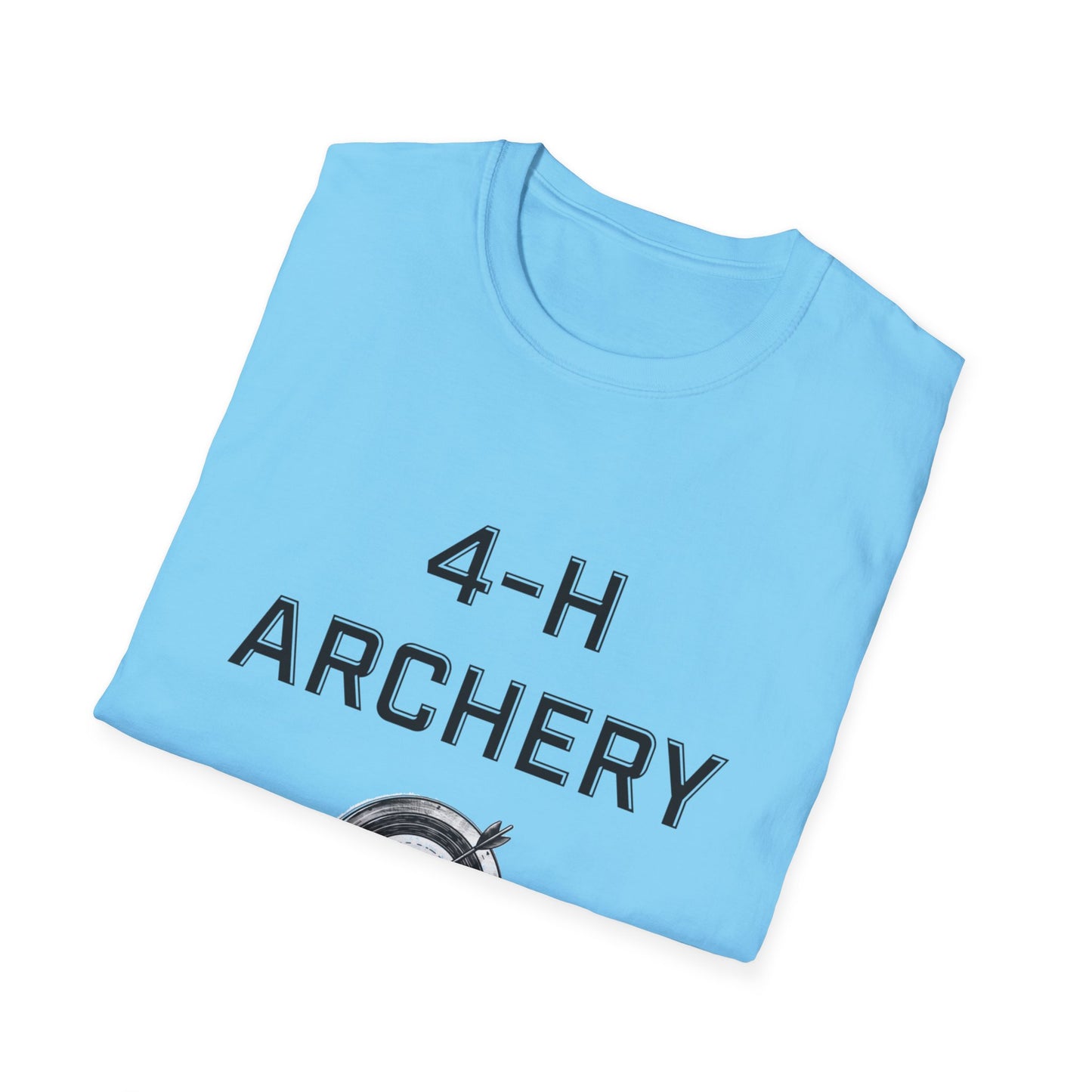 4-H Archery T-Shirt, Unisex Softstyle T-Shirt, For Men, Women, Kids, Archers, Coaches, and 4-H Volunteers