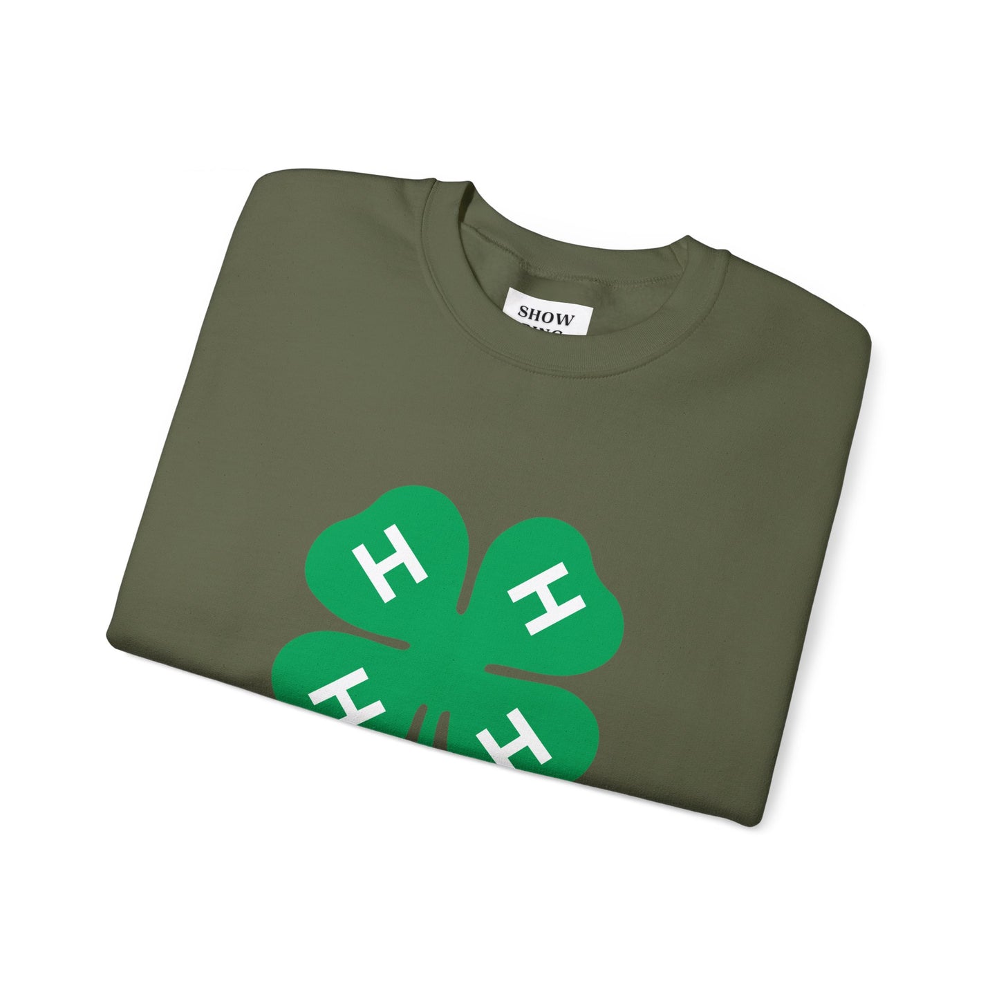 Long-sleeve 4-H Logo Unisex Heavy Blend™ Crewneck Sweatshirt For Men, Women & Youth