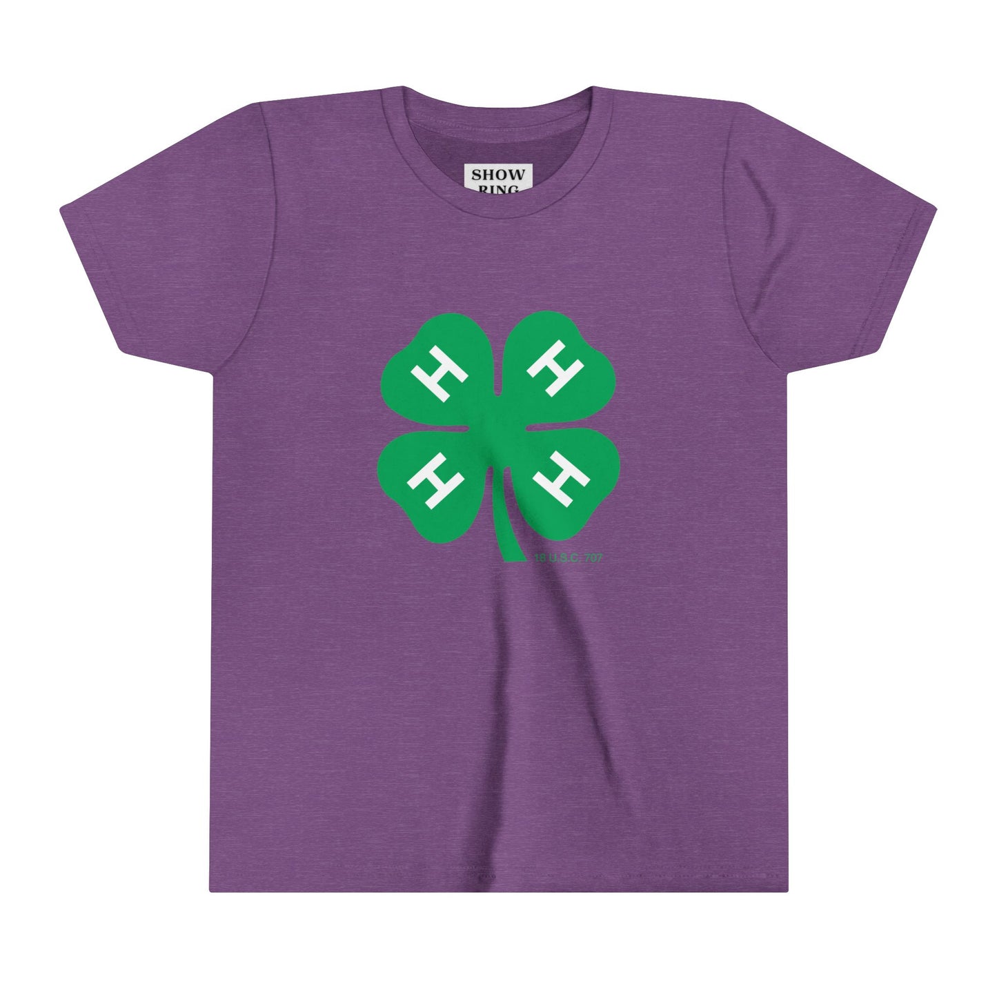 Youth Short Sleeve Tee With 4-H Logo