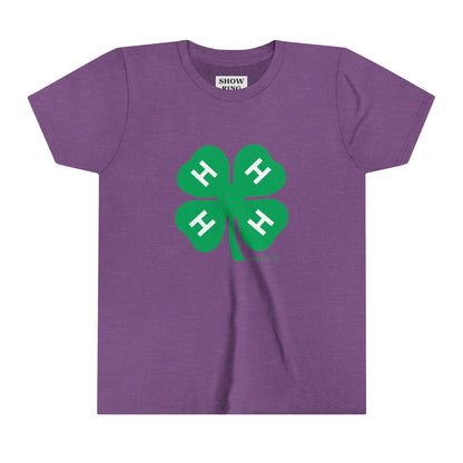 Youth Short Sleeve Tee With 4-H Logo
