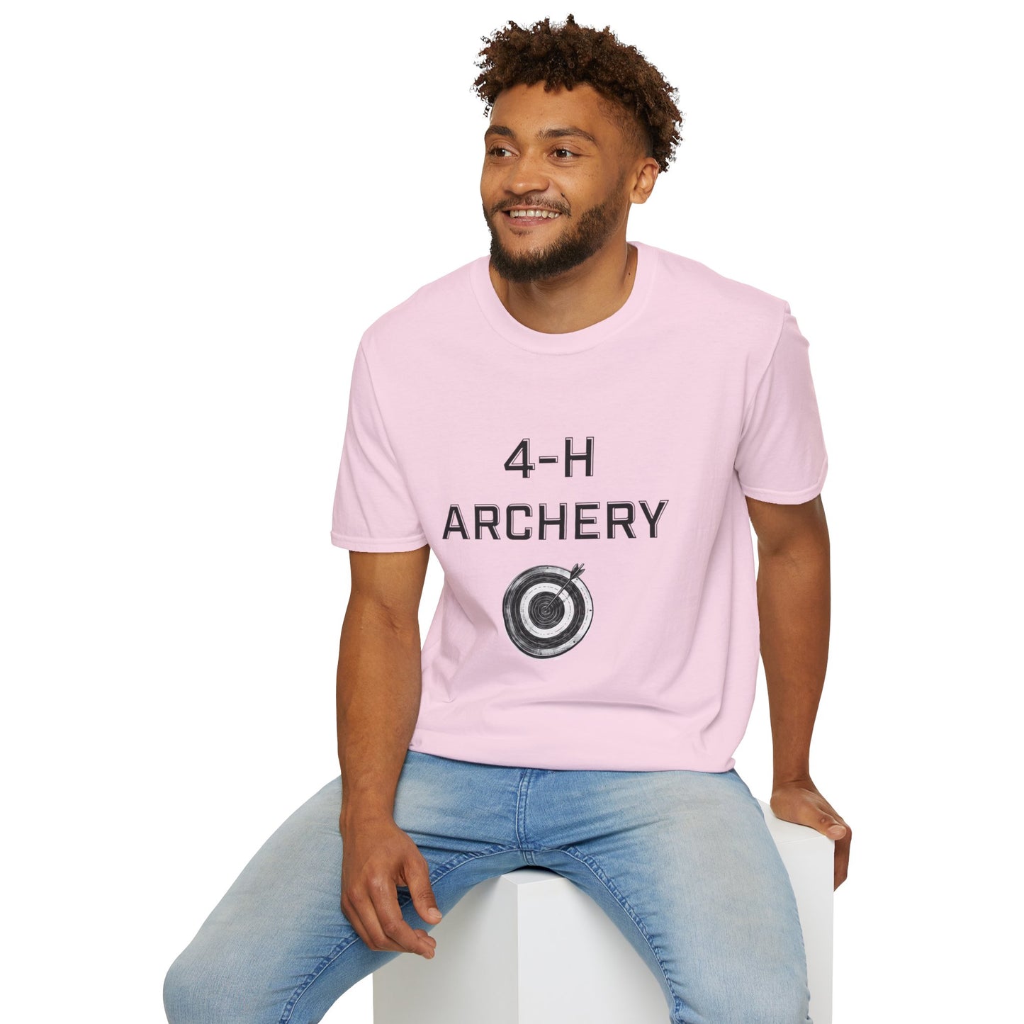 4-H Archery T-Shirt, Unisex Softstyle T-Shirt, For Men, Women, Kids, Archers, Coaches, and 4-H Volunteers