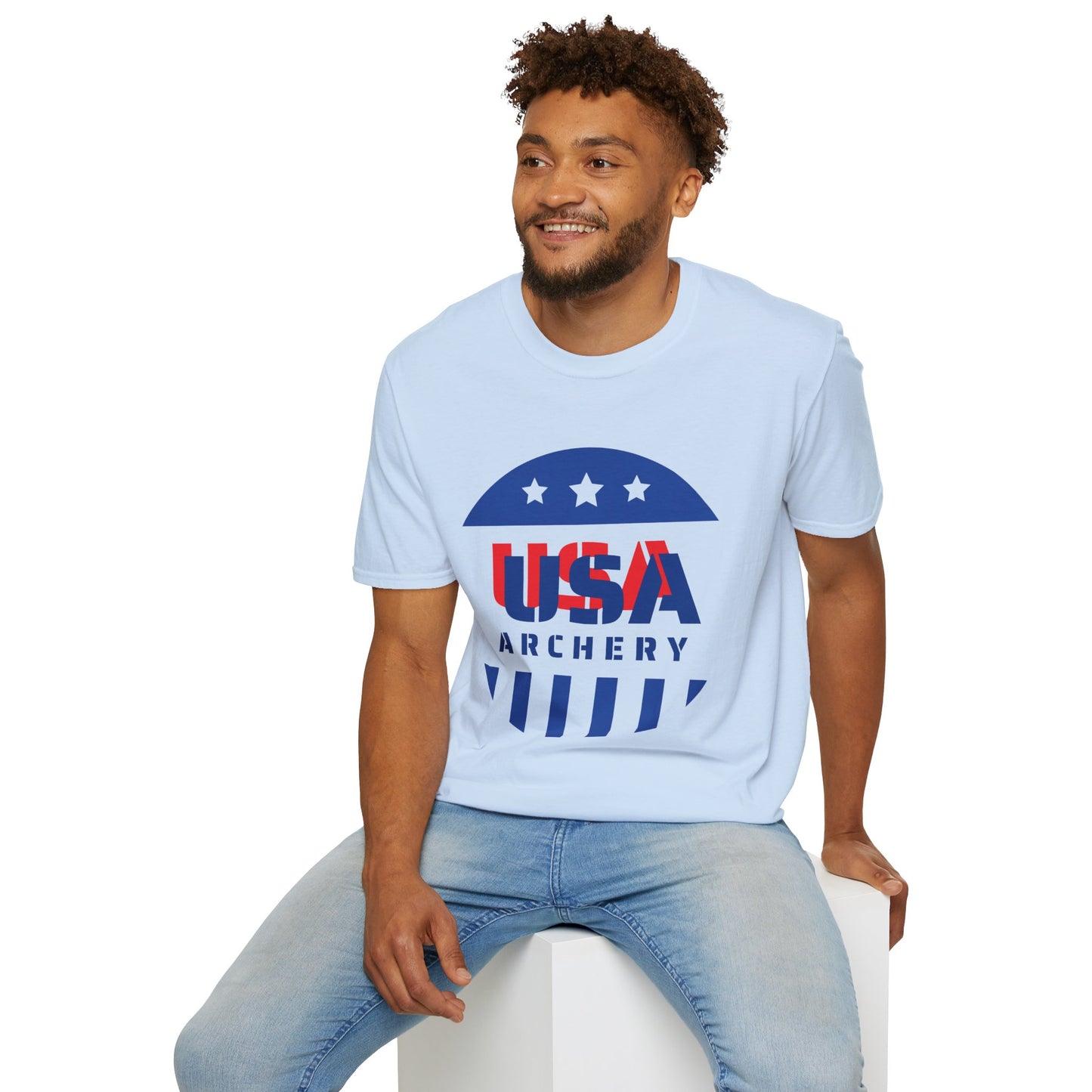 USA Archery Tee: Unisex Softstyle T-Shirt for Men, Women and Kids