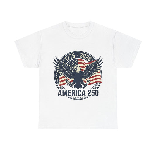 America 250 Vintage Eagle T-Shirt | 1776–2026 Patriotic 4th of July Shirt | USA 250th Anniversary Graphic Tee